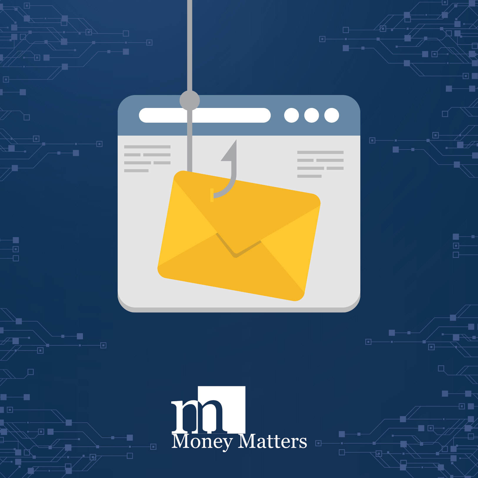 Email phishing graphic
